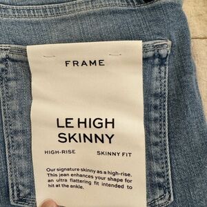 Frame Denim Women's Le High Skinny Jeans - Light Blue
